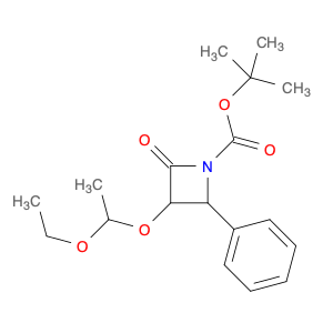 1-Azetidinecarboxylicacid, 3-(1-ethoxyethoxy)-2-oxo-4-phenyl-, 1,1-dimethylethyl ester