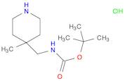 tert-Butyl ((4-methylpiperidin-4-yl)methyl)carbamate hydrochloride