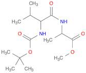 L-Alanine, N-[N-[(1,1-dimethylethoxy)carbonyl]-L-valyl]-, methyl ester