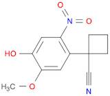 1-(4-Hydroxy-5-methoxy-2-nitrophenyl)cyclobutanecarbonitrile