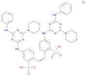 Benzenesulfonic acid,2,2'-(1,2-ethenediyl)bis[5-[[4-(4-morpholinyl)-6-(phenylamino)-1,3,5-triazi...