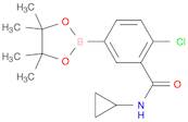 4-Chloro-3-(cyclopropylaminocarbonyl)phenylboronic acid pinacol ester