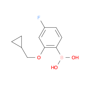 2-(Cyclopropylmethoxy)-4-fluorophenylboronic acid