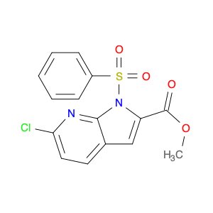 methyl 1-(benzenesulfonyl)-6-chloro-1H-pyrrolo[2,3-b]pyridine-2-carboxylate