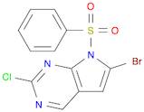 6-Bromo-2-chloro-7-(phenylsulfonyl)-7H-pyrrolo[2,3-d]pyrimidine