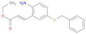 (E)-Ethyl 3-(2-amino-5-(benzylthio)phenyl)acrylate