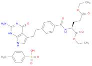 L-Glutamic acid,N-[4-[2-(2-amino-4,7-dihydro-4-oxo-1H-pyrrolo[2,3-d]pyrimidin-5-yl)ethyl]benzoyl...