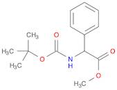 Benzeneacetic acid, a-[[(1,1-dimethylethoxy)carbonyl]amino]-, methylester