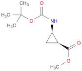 Cyclopropanecarboxylic acid, 2-[[(1,1-dimethylethoxy)carbonyl]amino]-,methyl ester, (1R,2S)-rel-