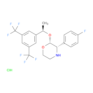 Morpholine,2-[(1R)-1-[3,5-bis(trifluoromethyl)phenyl]ethoxy]-3-(4-fluorophenyl)-,hydrochloride, ...