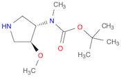 Carbamic acid, [(3S,4S)-4-methoxy-3-pyrrolidinyl]methyl-,1,1-dimethylethyl ester