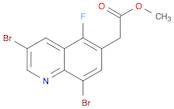 Methyl 2-(3,8-dibromo-5-fluoroquinolin-6-yl)acetate