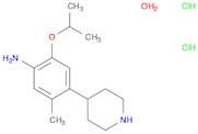 2-Isopropoxy-5-methyl-4-(piperidin-4-yl)aniline dihydrochloride hydrate