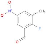 2-fluoro-3-methyl-5-nitrobenzaldehyde