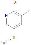 2-Bromo-3-fluoro-5-(methylthio)pyridine