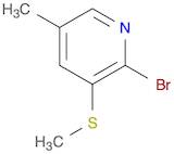 2-Bromo-5-methyl-3-(methylthio)pyridine