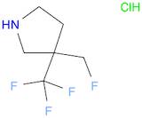 3-(Fluoromethyl)-3-(trifluoromethyl)pyrrolidine hydrochloride