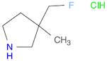 3-(Fluoromethyl)-3-methylpyrrolidine hydrochloride