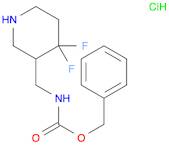 Benzyl ((4,4-difluoropiperidin-3-yl)methyl)carbamate hydrochloride