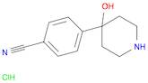 4-(4-Hydroxypiperidin-4-yl)benzonitrile hydrochloride