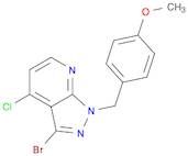 3-bromo-4-chloro-1-[(4-methoxyphenyl)methyl]-1H-pyrazolo[3,4-b]pyridine