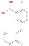 (E)-5-(2-Ethoxycarbonylethen-1-yl)-2-fluorophenylboronic acid