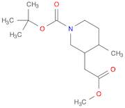 tert-butyl 3-(2-methoxy-2-oxoethyl)-4-methylpiperidine-1-carboxylate