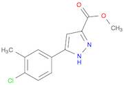 1H-Pyrazole-3-carboxylic acid, 5-(4-chloro-3-methylphenyl)-, methylester