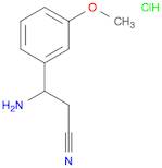 3-Amino-3-(3-methoxyphenyl)propanenitrile hydrochloride