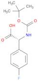 Benzeneacetic acid, a-[[(1,1-dimethylethoxy)carbonyl]amino]-4-fluoro-,(aR)-