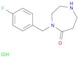 4-(4-Fluorobenzyl)-1,4-diazepan-5-one hydrochloride