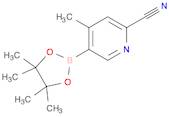 4-methyl-5-(tetramethyl-1,3,2-dioxaborolan-2-yl)pyridine-2-carbonitrile