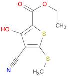 Ethyl 4-cyano-3-hydroxy-5-(methylthio)thiophene-2-carboxylate