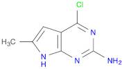 2-Amino-4-chloro-6-methyl-7H-pyrrolo[2,3-d]pyrimidine