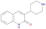 2(1H)-Quinolinone, 3-(4-piperidinyl)-