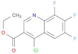 3-Quinolinecarboxylic acid, 4-chloro-6,7,8-trifluoro-, ethyl ester