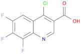 3-Quinolinecarboxylic acid, 4-chloro-6,7,8-trifluoro-