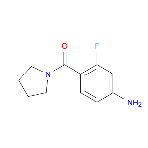 3-fluoro-4-(pyrrolidine-1-carbonyl)aniline