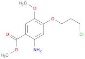 Benzoic acid, 2-amino-4-(3-chloropropoxy)-5-methoxy-, methyl ester