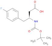 Benzenebutanoic acid, b-[[(1,1-dimethylethoxy)carbonyl]amino]-4-fluoro-,(bS)-