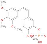 Phenol, 2-methoxy-5-[(1Z)-2-(3,4,5-trimethoxyphenyl)ethenyl]-,dihydrogen phosphate