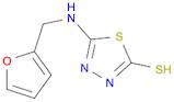 5-[(furan-2-ylmethyl)amino]-1,3,4-thiadiazole-2-thiol