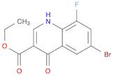 3-Quinolinecarboxylic acid, 6-bromo-8-fluoro-4-hydroxy-, ethyl ester