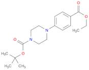 1-Piperazinecarboxylic acid, 4-[4-(ethoxycarbonyl)phenyl]-,1,1-dimethylethyl ester