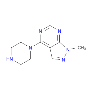 1H-Pyrazolo[3,4-d]pyrimidine, 1-methyl-4-(1-piperazinyl)-