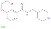 1,4-Benzodioxin-5-carboxamide, 2,3-dihydro-N-(4-piperidinylmethyl)-,monohydrochloride