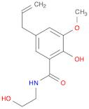 Benzamide, 2-hydroxy-N-(2-hydroxyethyl)-3-methoxy-5-(2-propenyl)-