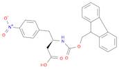 Benzenebutanoic acid, b-[[(9H-fluoren-9-ylmethoxy)carbonyl]amino]-4-nitro-,(bR)-