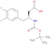 Benzenebutanoic acid,b-[[(1,1-dimethylethoxy)carbonyl]amino]-3,4-difluoro-, (bS)-