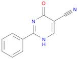 5-Pyrimidinecarbonitrile, 1,4-dihydro-4-oxo-2-phenyl-